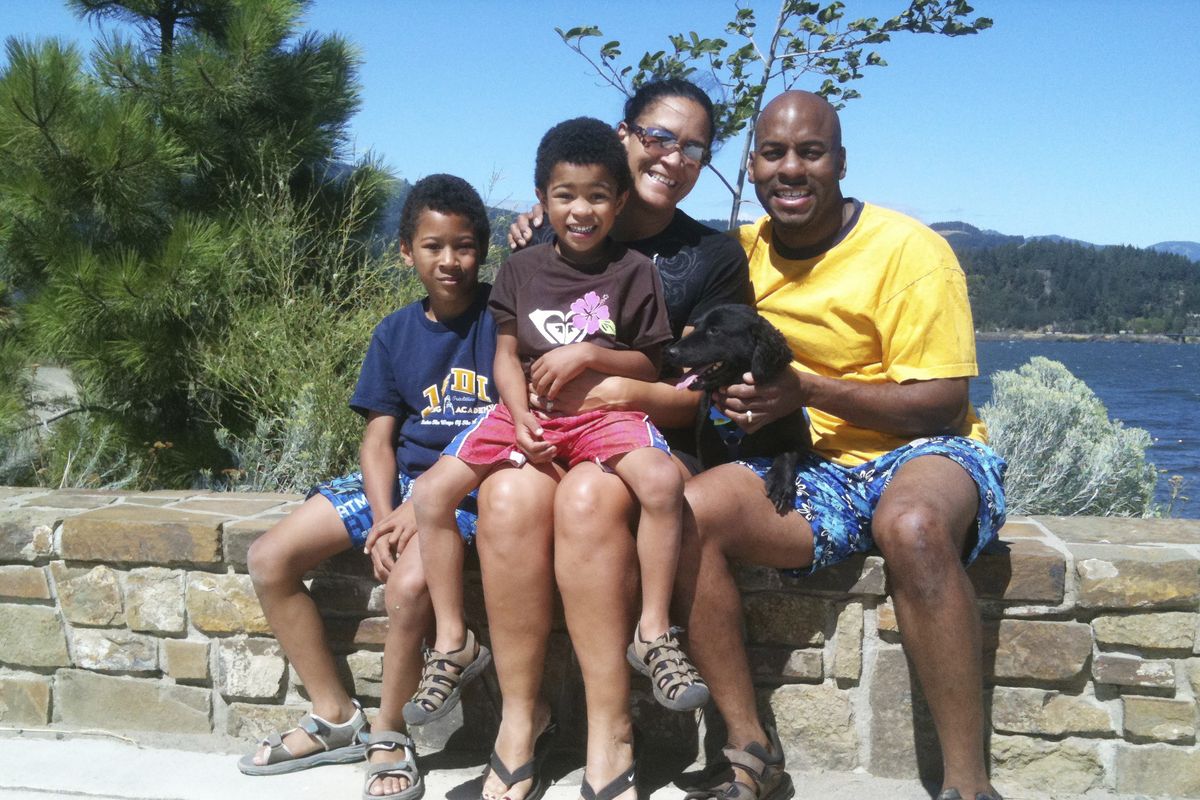 Author Cheryl Kilodavis is shown with her family, from left, Dkobe, 8, Dyson 5, and husband Dean Kilodavis. Cheryl Kilodavis has self-published “My Princess Boy.”