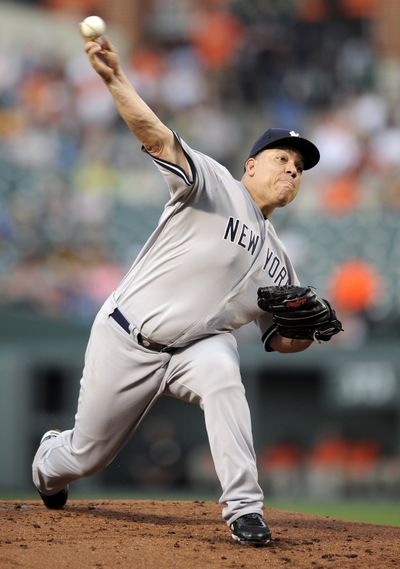 Bartolo Colon’s fastball is hitting 97 mph again after arm surgery using stem cells. (Associated Press)