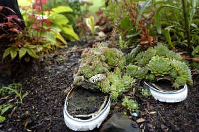 
When Rebecca Lindekugel's mother died, she created a shoe garden in her memory. 
