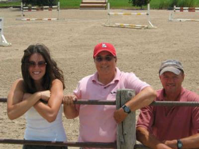 
Sara Mittleider, 20, left, poses at her Kuna, Idaho, farm with her mother, Brenda, and father, Gary, on July 5. Mittleider is competing this week in Allentown, N.J., for a spot on the U.S. team attending the World Equestrian Games in Germany next month. 
 (Associated Press / The Spokesman-Review)
