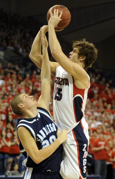 Gonzaga senior Matt Bouldin is the WCC men’s player of the year. (Colin Mulvany)