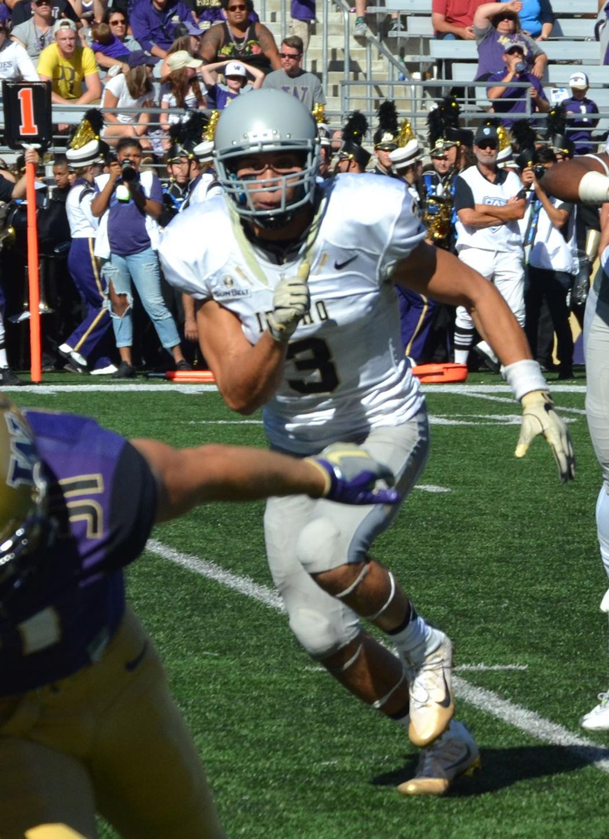 Idaho Vandals sophomore Kaden Ellis has his priorities straight. (Eric Paull photo / Eric Paull photo)