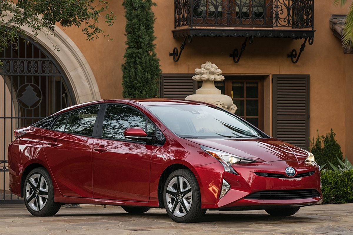 The fourth-generation Prius grows even more efficient. At 52 mpg combined/54 city/50 highway, it’s the most fuel-efficient of all non-plug-in hybrids. (Toyota)