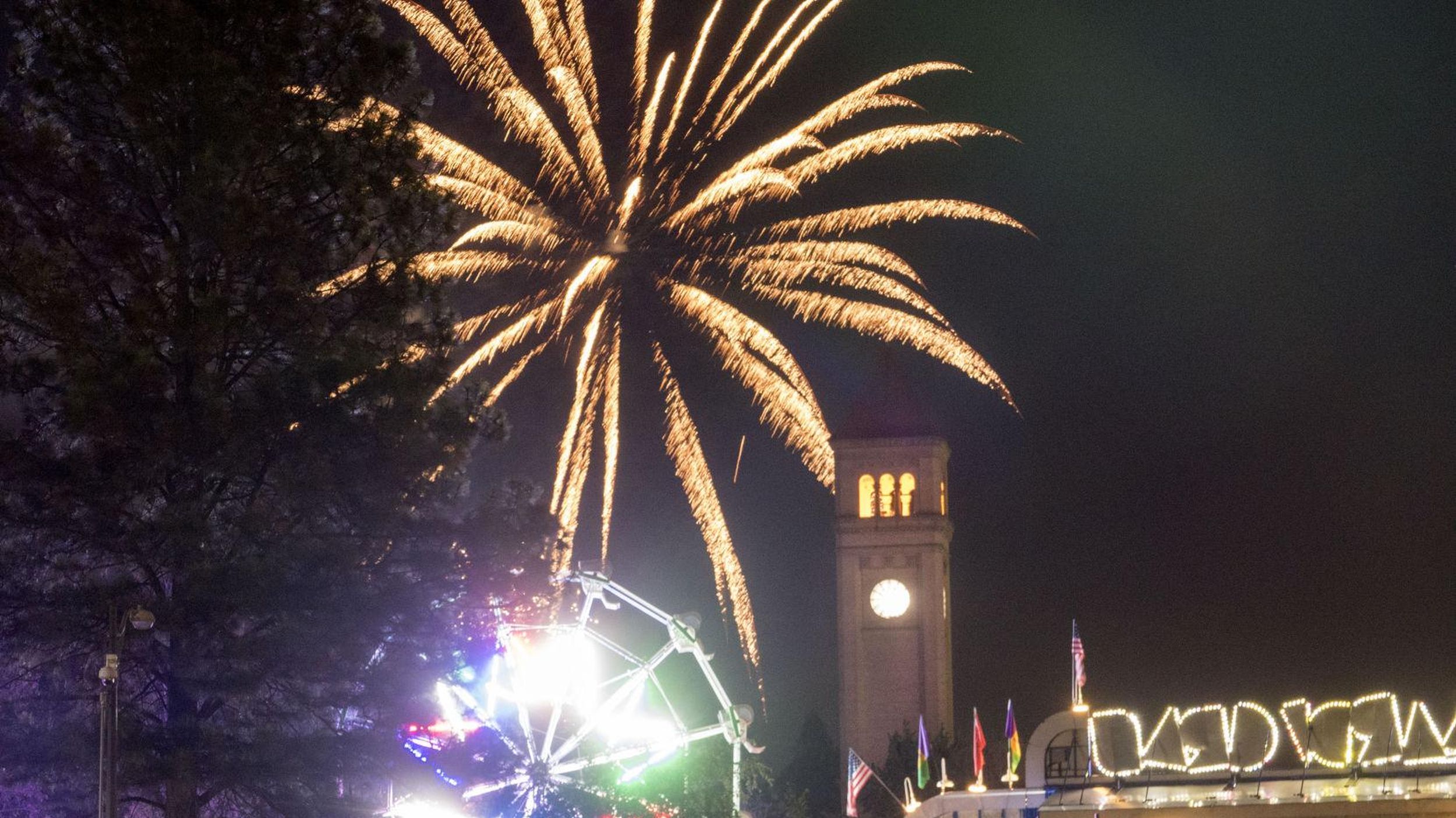 Firework shows in Spokane, North Idaho