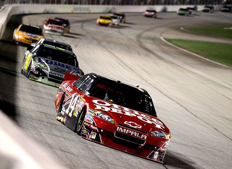 Tony Stewart led eight times for 176 of the races 325 laps. Throughout Sunday’s NASCAR Sprint Cup Series Emory Healthcare 500, there were 22 lead changes among seven drivers. (Photo courtesy of Todd Warshaw/Getty Images) (Todd Warshaw / Getty Images North America)