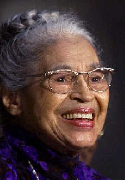 
Rosa Parks in 1999.
 (Associate Press file photo / The Spokesman-Review)
