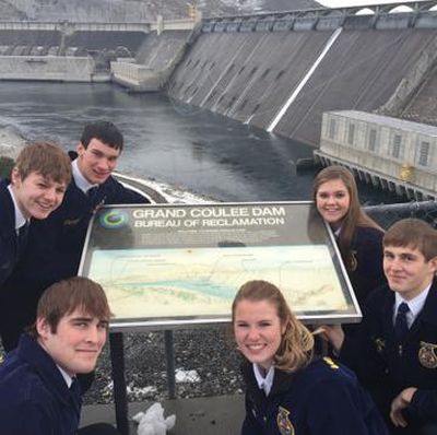 Reardan debaters, from top right: Liz Williams, Justis Anderson, Kaylene Kuykendall, Josey Anderson, Nate Kieffer, Ruger Lillengreen. (Courtesy Photo)