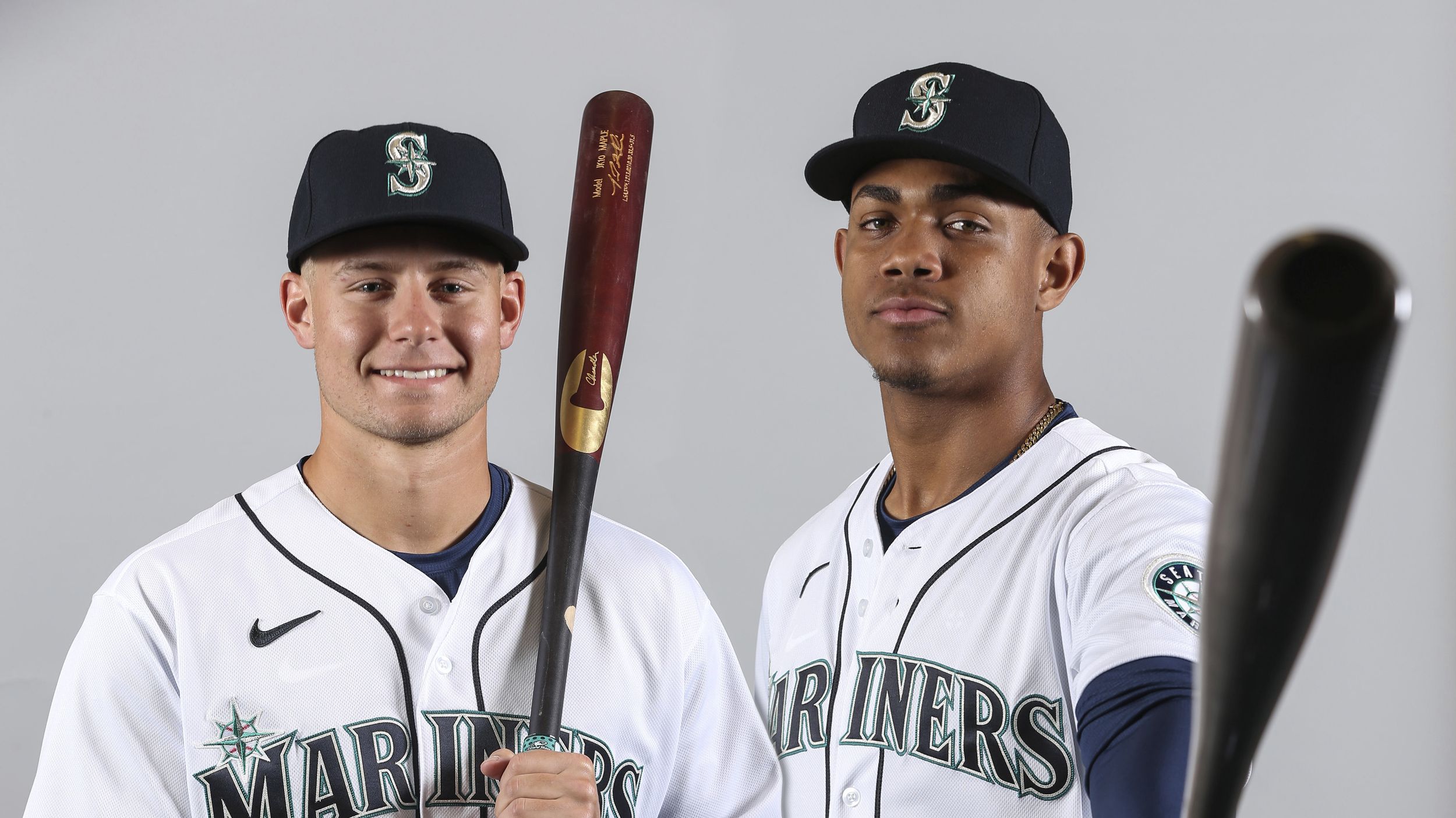 Jarred Kelenic & Julio Rodriguez Signed Mariners 11x14 Photo (JSA COA)