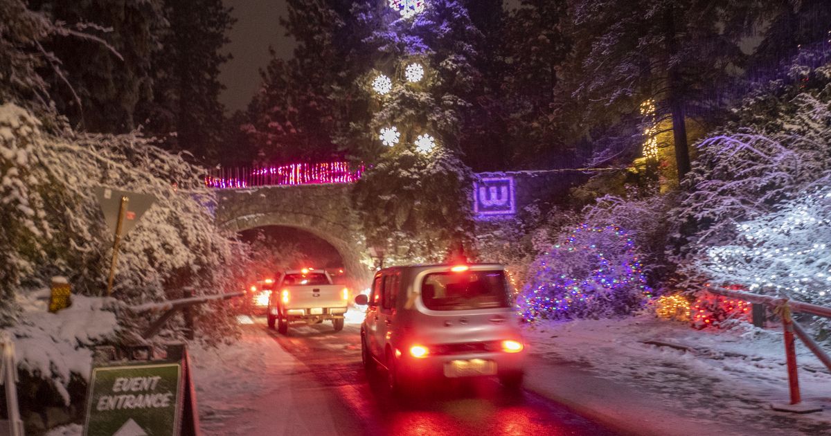 Manito Park's drivethru Christmas lights were a big hit this year