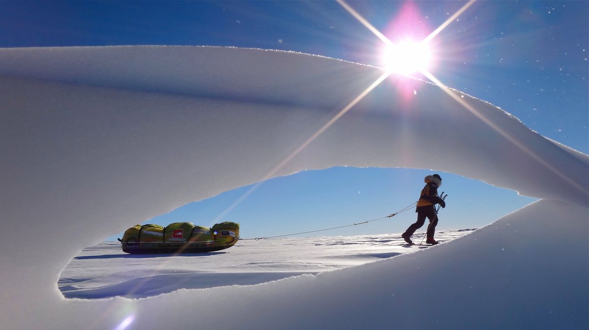 The prize-winning film “Crossing the Ice” features the first two adventurers to make a round-trip trek with no outside help to the South Pole.