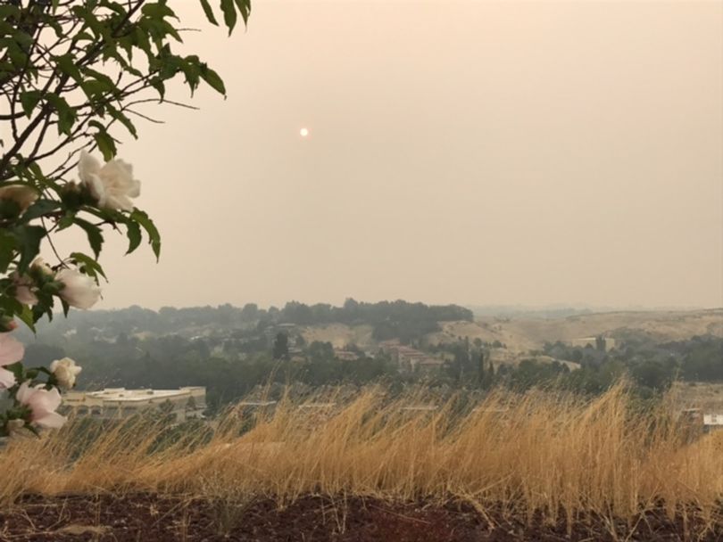 Wildfire smoke fills the air over Boise on Wednesday morning, Sept. 6, 2017. Air quality readings hit 190, toward the top of the read or 