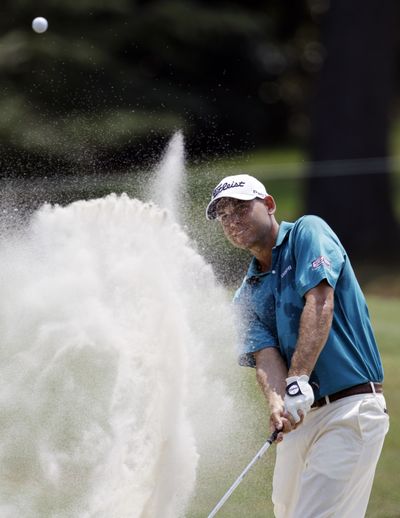 PGA Championship players say the sand at Atlanta Athletic Club creates impossible bunker shots at times. (Associated Press)