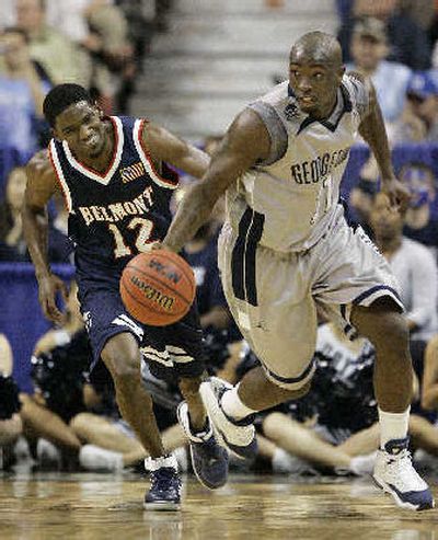 
Jessie Sapp, right, came up big for Georgetown in a win over Belmont. 
 (Associated Press / The Spokesman-Review)