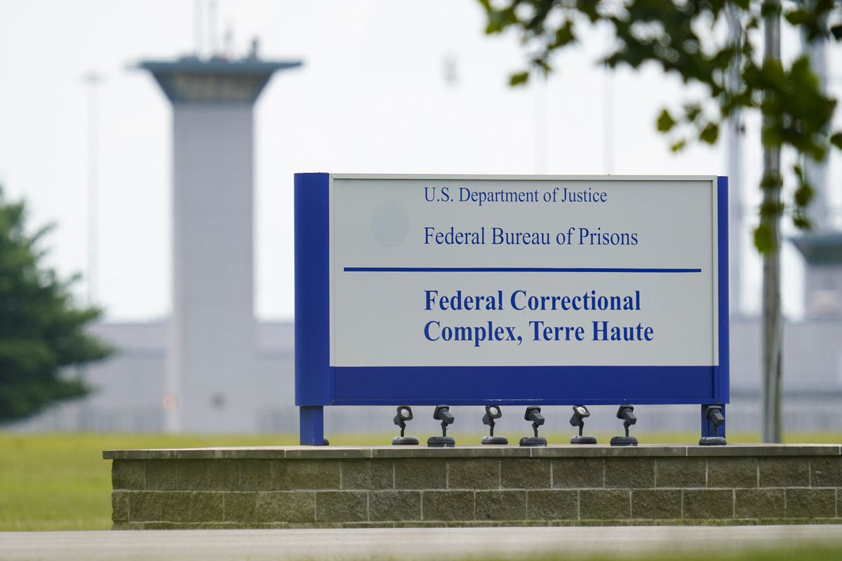 FILE - This Aug. 28, 2020, file photo shows the federal prison complex in Terre Haute, Ind. Biden, the first sitting U.S. president to openly oppose the death penalty, has discussed the possibility of instructing the Department of Justice to stop scheduling new executions, officials said. Action to stop scheduling new executions could take immediate pressure off Biden from opponents of the death penalty. But they want him to go further, from bulldozing the federal death chamber in Terre Haute, Ind., to striking the death penalty from U.S. statutes.  (Michael Conroy)