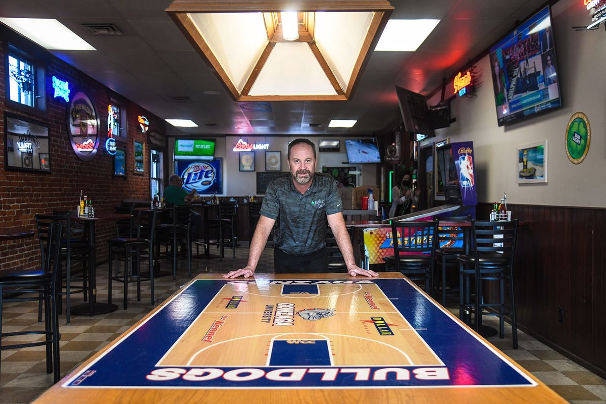 Kevin MacDonald is the co-owner of Jack & Dan’s, the Gonzaga-area bar on Hamilton Street. The business reopened in February and will welcome patrons back for March Madness.  (DAN PELLE/THE SPOKESMAN-REVIEW)