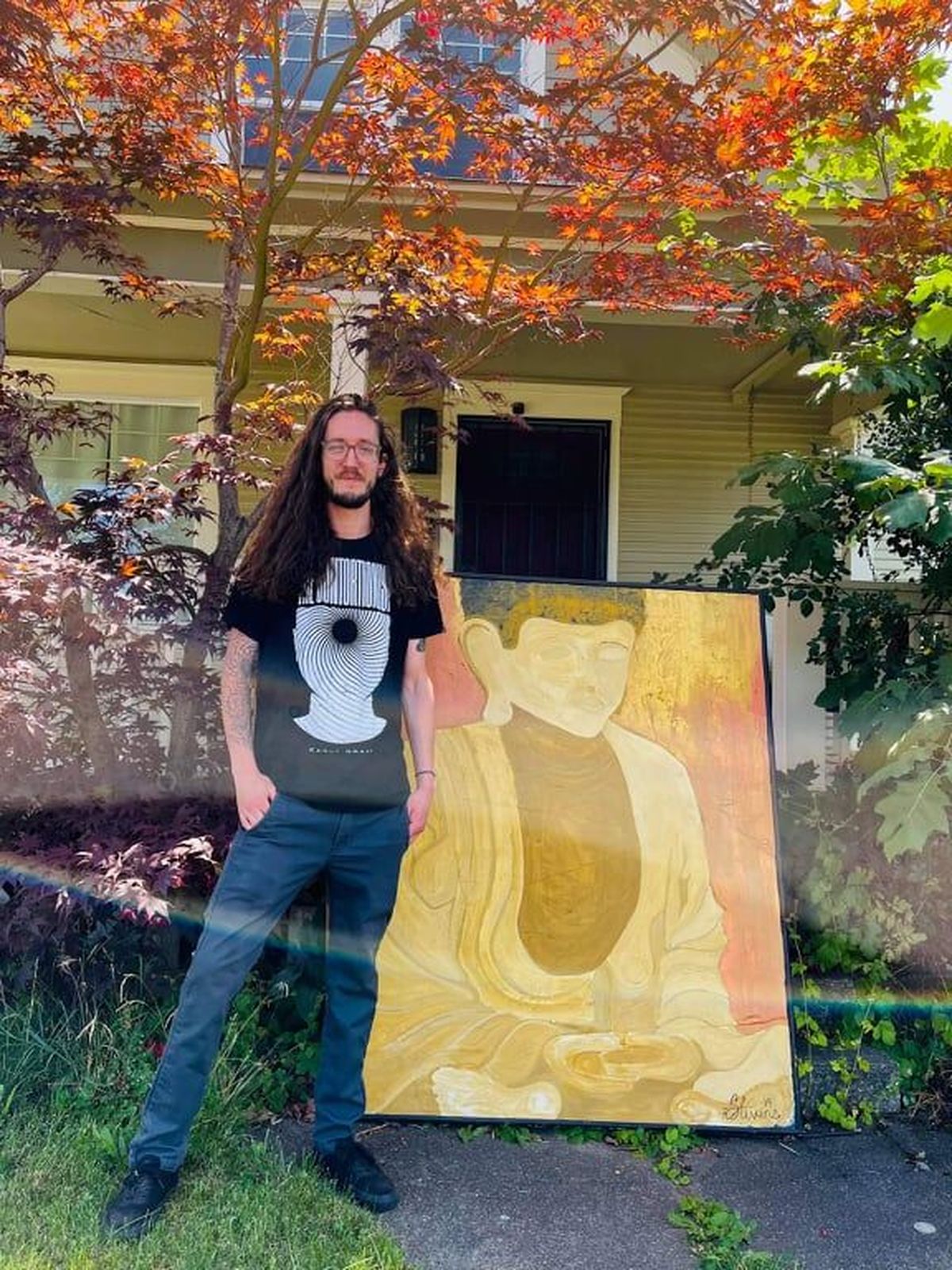 While others may have struggled to find motivation during periods of lockdown over the past year, local artist Vincent Stevens thrived creatively.  (Courtesy)