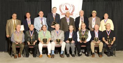 Courtesy of John Nishioka/Nish’s Photo The 1959 Kellogg state basketball champs today, front row, from left: Don Zimmerman, Chris Milionis, Louie Jennings, coach Ed Hiemstra, faculty representative and team scorekeeper Ray Faraca, Bernard Blondeau, Keith Kilimann and Frank Winiarski. Back row: manager Sam Cummings, Ron Shreve, Ron Jarvey, Rodney Kamppi, Gary James, Rich Porter, Jeff Wombolt, Dennis Seagraves. (Courtesy of John Nishioka/Nish’s Photo / The Spokesman-Review)