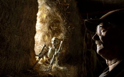 
Ed Maryott built  the Tunnel of Terror  with his wife and kids in their backyard in Rathdrum. 
 (Kathy Plonka / The Spokesman-Review)