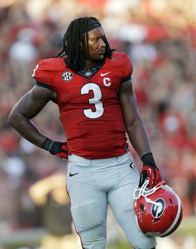 Georgia running back Todd Gurley will miss critical game. (Associated Press)