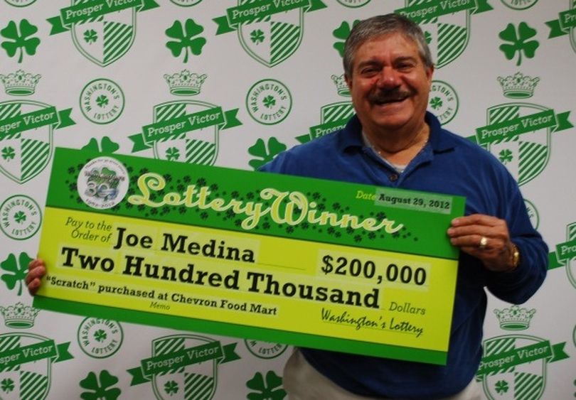 Joe Medina won $200,000 in the Washington Lottery this week. (Washington Lottery)