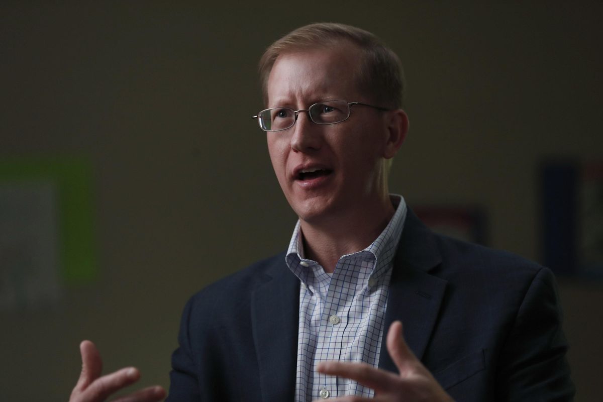 In this Tuesday, Sept. 24, 2019 photo, Jonathan Hayes, director of the Department of Health and Human Service’s Office of Refugee Resettlement, speaks during an interview in Lake Worth, Fla. Trump administration officials say Comprehensive Health Services, Inc., is keeping the Homestead, Fla., shelter on standby in case they need to quickly provide beds for more teens, and that they’re focused on the quality of care contractors can provide, not about who profits from the work. “It’s not something that sits with me morally as a problem,” said Hayes. “They’re not getting any additional money other than the normal grant or contract that would be received. We’re not paying them more just because they’re for profit.” (Wilfredo Lee / Associated Press)