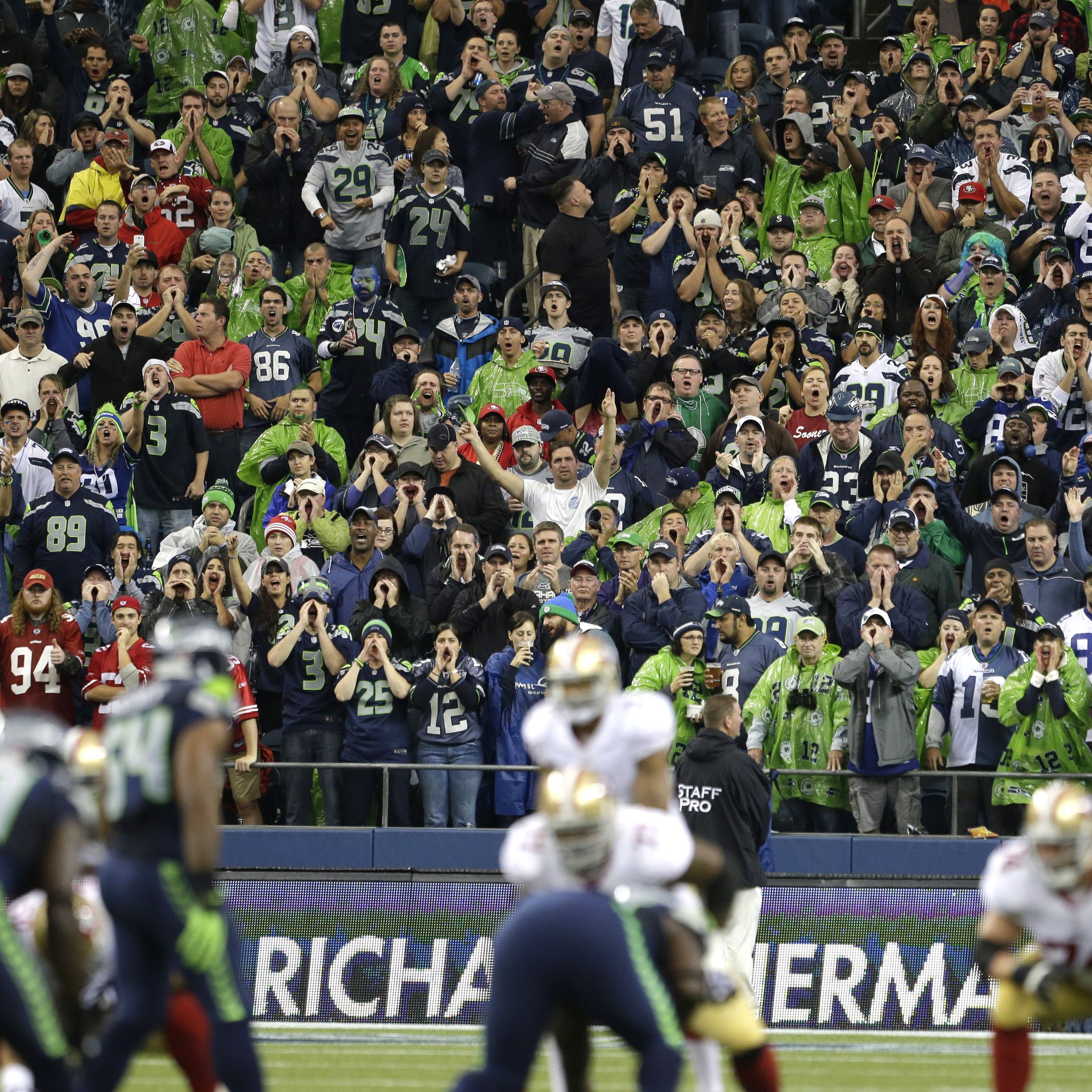 Seahawks Fans Cause Earthquake, Set Noise Record : The Two-Way : NPR