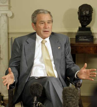 
President Bush on Friday said the CIA's methods are necessary to protect America from terrorist attacks. Associated Press
 (Associated Press / The Spokesman-Review)