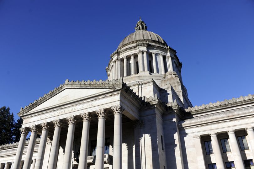 The Washington state Capitol building in Olympia features the classic dome architecture and houses the governor's office and the Legislature's two chambers.  (Jesse Tinsley / The Spokesman-Review)