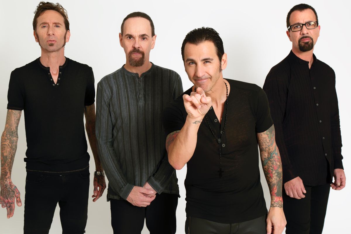 Godsmack - Shannon Larkin, Robbie Merrill, Sully Erna and Tony Rombola - aimed to up their game, production-wise, with “When Legends Rise.” (Troy Smith)