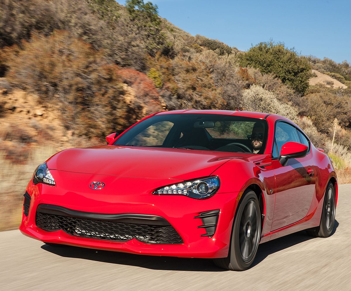 The 86 arrived in the States in 2012 as the Scion FR-S. When Toyota shuttered Scion last year, it rescued the FR-S, renamed it and gave it a spot in the main wing of the corporate garage.  (Toyota)