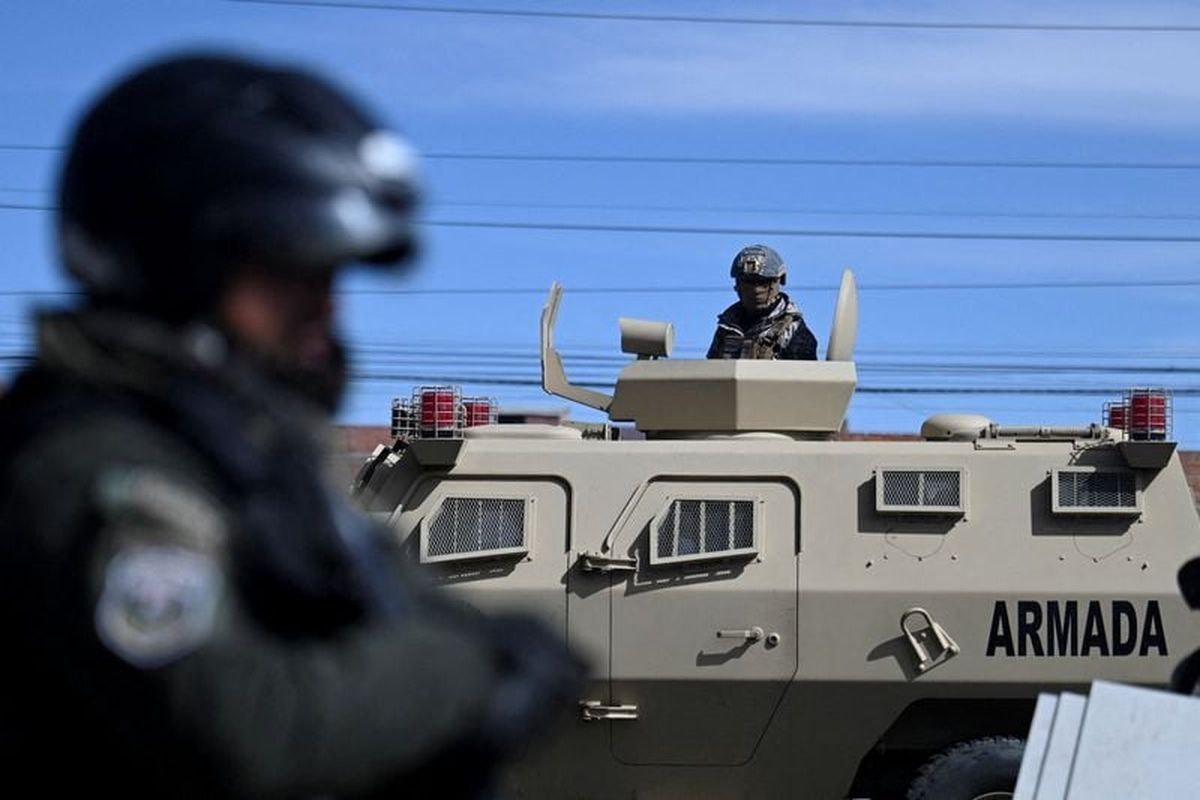 Military personnel are deployed, after Bolivian President Rodrigo Paz declared a nationwide state of emergency following weeks of violence and blockades on Saturday in El Alto, Bolivia. (Reuters )