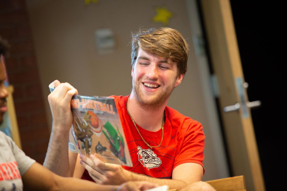 Family Storytime at the South Hill Library is led by Gonzaga