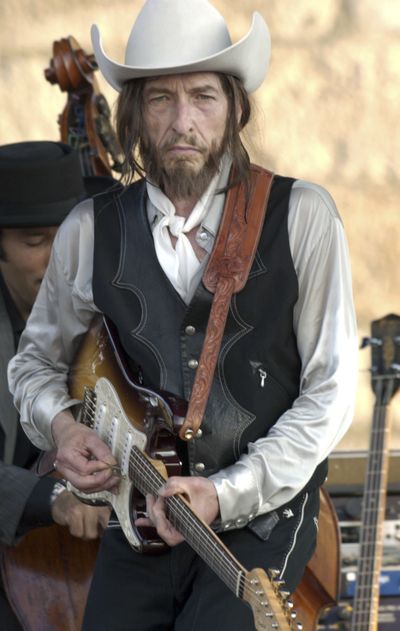 Bob Dylan in 2002, when he last appeared at the Newport Folk Festival (Associated Press)