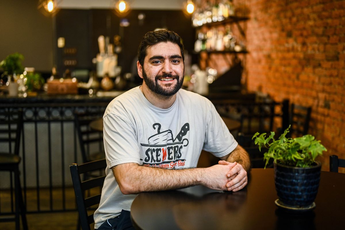 Skewers owner Mirak Kazanjian started with a food truck and will open a brick-and-mortar restaurant in the Montvale on West First Avenue.  (COLIN MULVANY/THE SPOKESMAN-REVIEW)