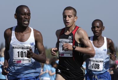 Ridouane Harroufi, center, is this year’s favorite. (FILE / The Spokesman-Review)