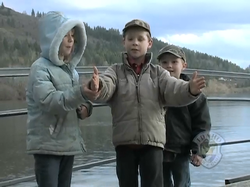 Kids at Cocolalla Lake learn a love for fishing -- and fishing stories -- with the help of gear from Idaho Fish and Game's Take Me Fishing trailer. (Idaho Department of Fish and Game)