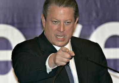 
Nobel Peace Prize winner Al Gore addresses the U.N. Climate Change Conference  in Indonesia on Thursday. Associated Press
 (Associated Press / The Spokesman-Review)