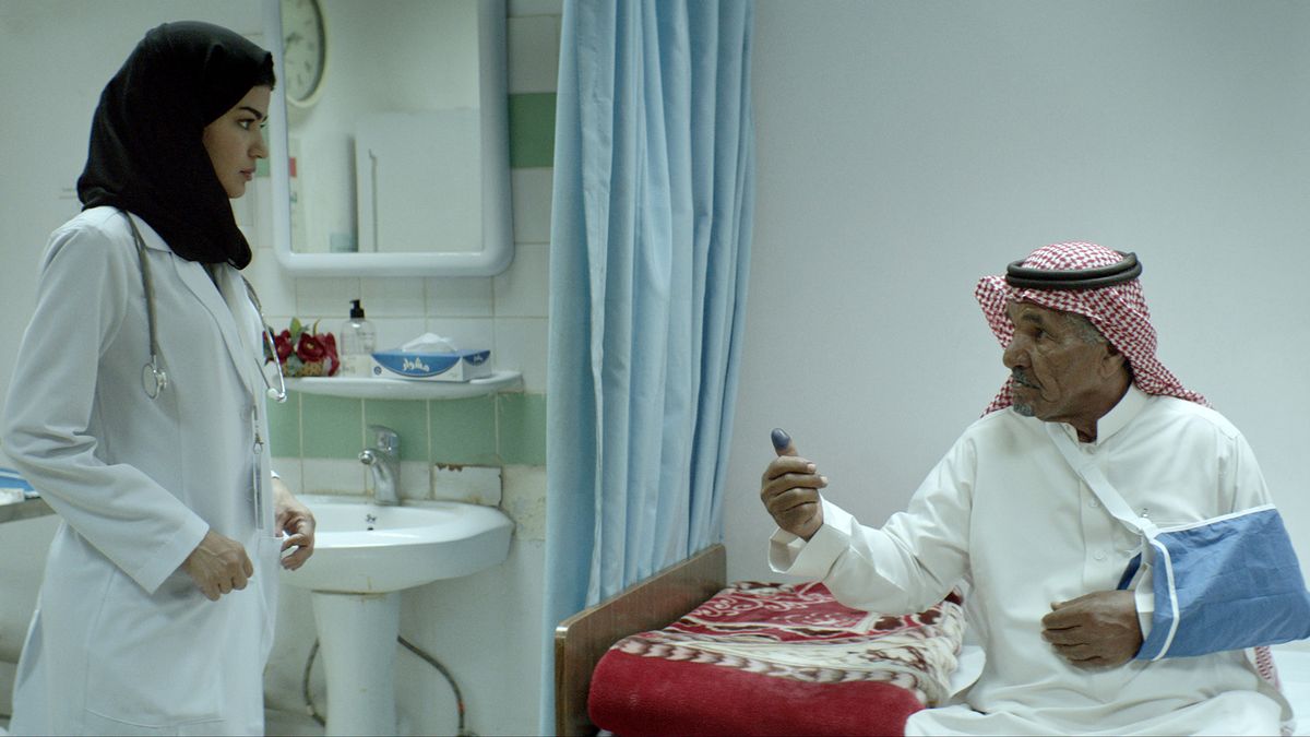 Mila Alzahrani and Hamad al-Muzaini in “The Perfect Candidate.”  (Music Box Films)