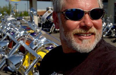 
Dan Ertz talks about plans for the Ride for Life, Bikers Against Cancer fundraiser July 22.
 (Kathy Plonka / The Spokesman-Review)