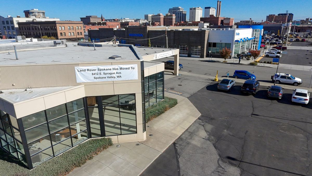 The Land Rover dealership that was located at Third Avenue and Adams Street has moved to the AutoNation campus on East Sprague Avenue in Spokane Valley.  (Jesse Tinsley/THE SPOKESMAN-REVIEW)