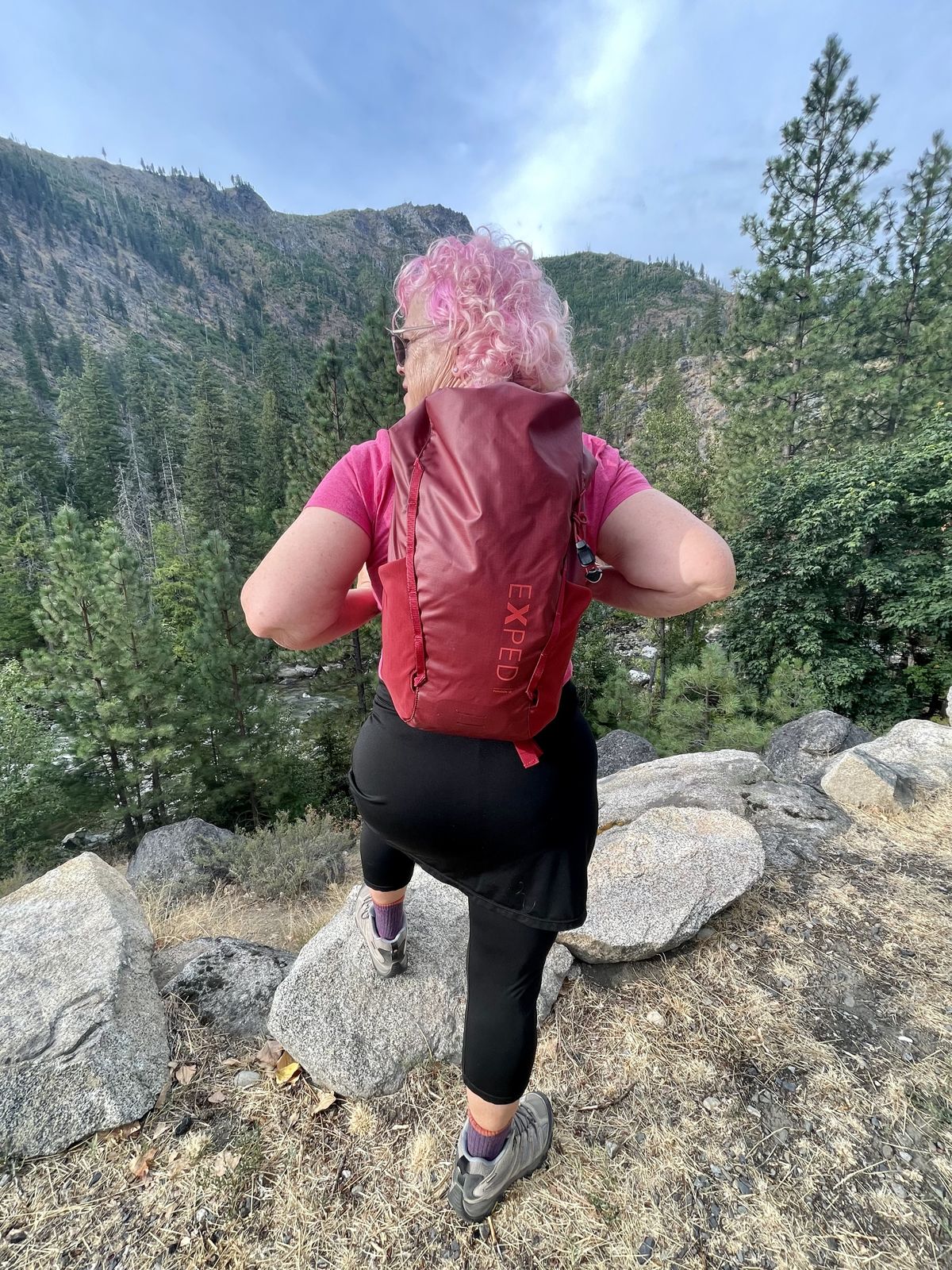 The compact Exped Typhoon 15 backpack holds a surprising amount of gear. (John Nelson)