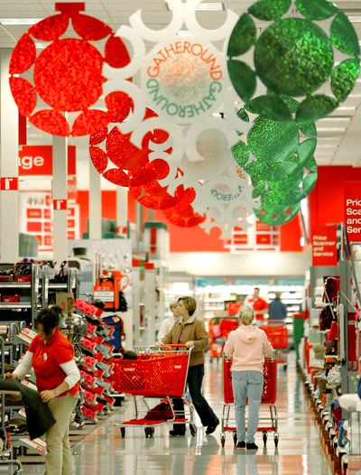 Target stores are among the most “Christmas-friendly” retail outlets, according to a Web poll by the evangelical group Focus on the Family. (FILE Associated Press)
