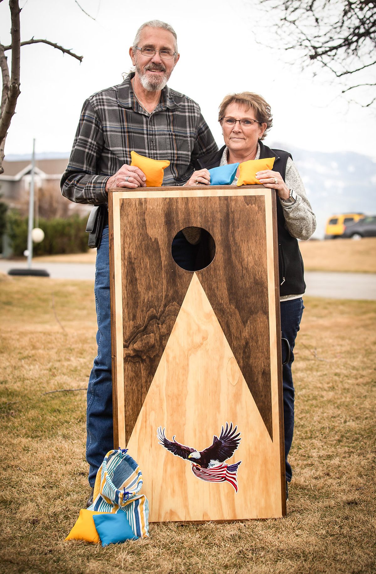 Pandemic projects: Game for new enterprise - Spokane Valley couple complete  22 cornhole game for family, friends, strangers | The Spokesman-Review