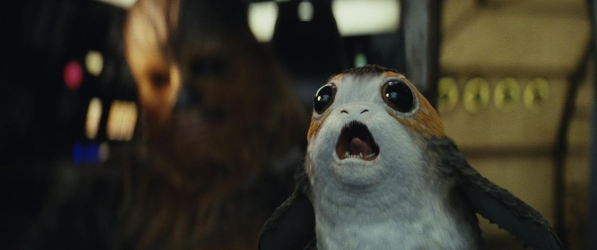 Porgs are the latest CGI creatures in the the “Star Wars” universe. (Lucasfilm)