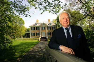 Author and Pulitzer-Prize winning historian David McCullough stands in front of the Longfellow House in Cambridge, Mass.
 (Associated Press / The Spokesman-Review)