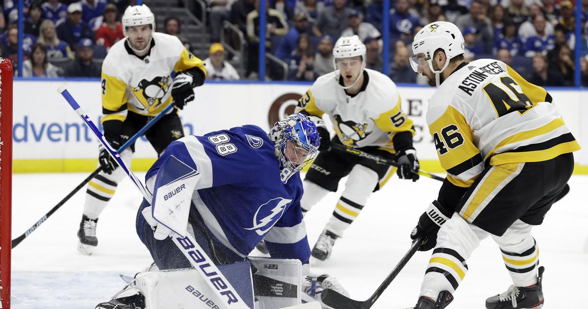 NHL roundup: Andre Vasilevskiy, Lightning win again, top Penguins 4-2 ...