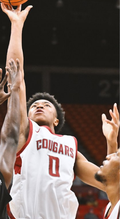 Washington State forward Jaylen Wells, who scored a team-high 18 points, shoots during Wednesday’s game against UC Riverside in Pullman.  (WSU Athletics)