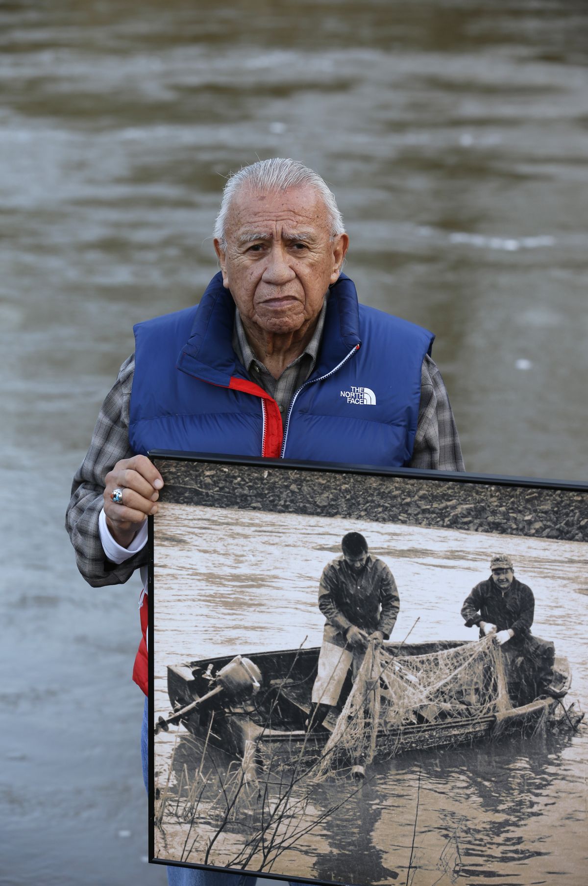 FILE - In this Monday, Jan. 13, 2014, file photo Billy Frank Jr., a Nisqually tribal elder who was arrested dozens of times while trying to assert his native fishing rights during the Fish Wars of the 1960s and 