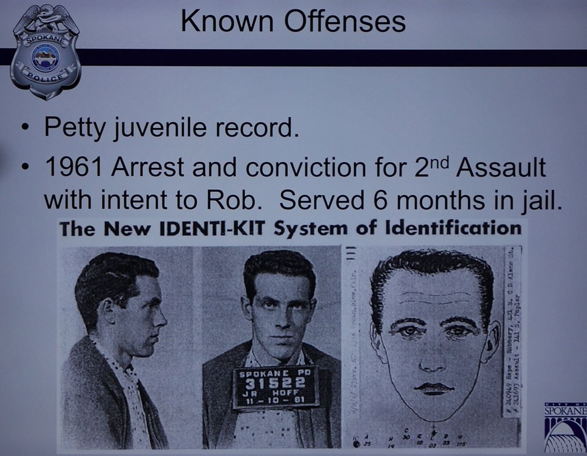 The Spokane Police Department on Friday announced that John Reigh Hoff murdered 9-year-old Candy Rogers in 1959. The case had been unsolved for more than six decades.   (COLIN TIERNAN/THE SPOKESMAN-REVIEW)