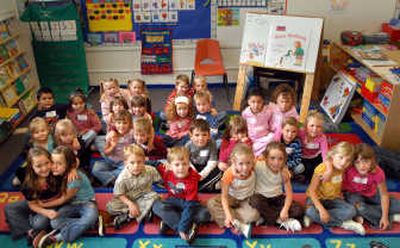 
These are 14 of the 16 sets of twins enrolled in the Frederick Post Kindercenter in Post Falls. Out of 425 kindergartners, 32 were the result of multiple births. 
 (Jesse Tinsley / The Spokesman-Review)